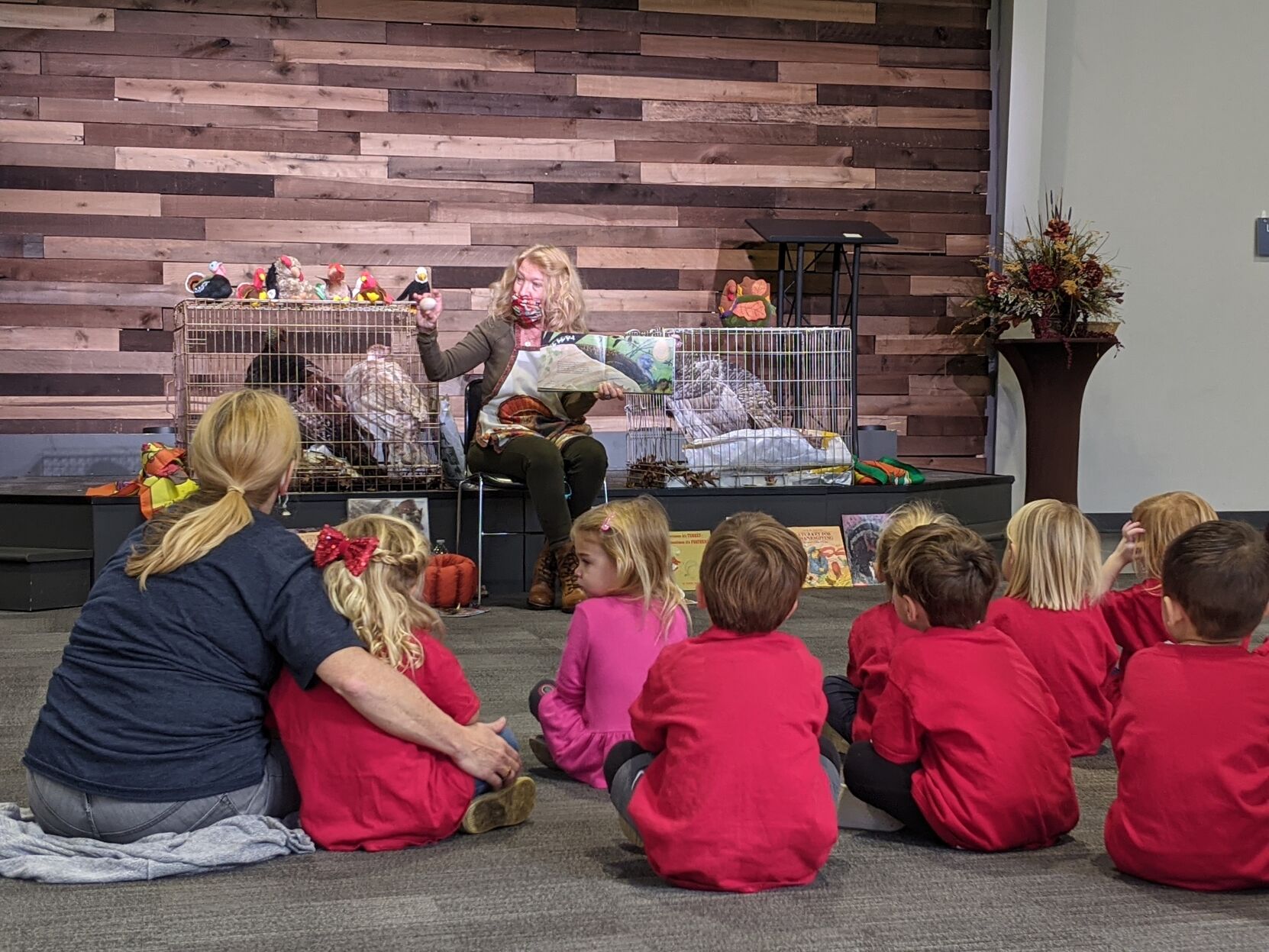 Laura Turner turkeys Berry's Chapel Preschool